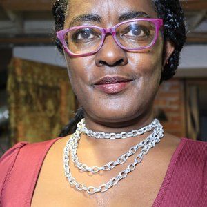 1960"s Vintage frosted silver single strand MONET rope chain necklace